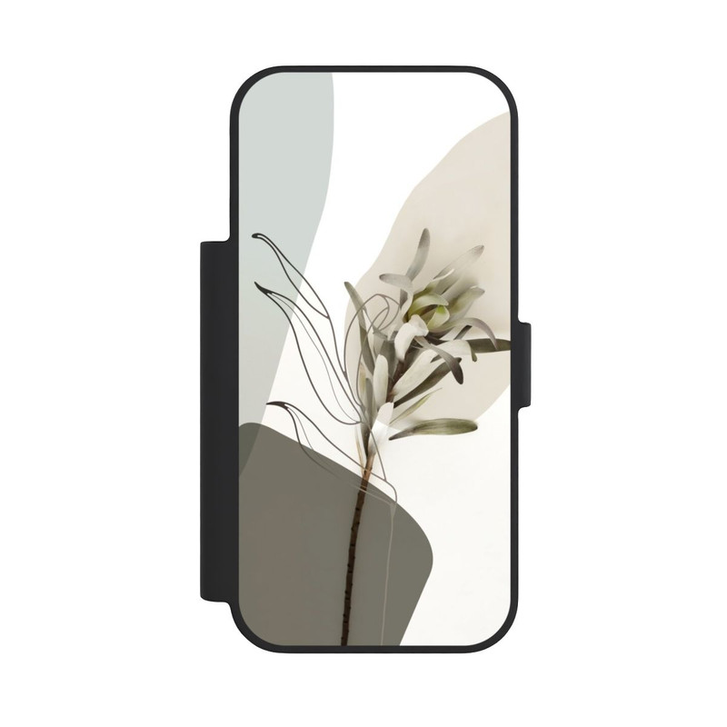 iPhone 18 Pro NIVOflip Boho Line Art Olive Green