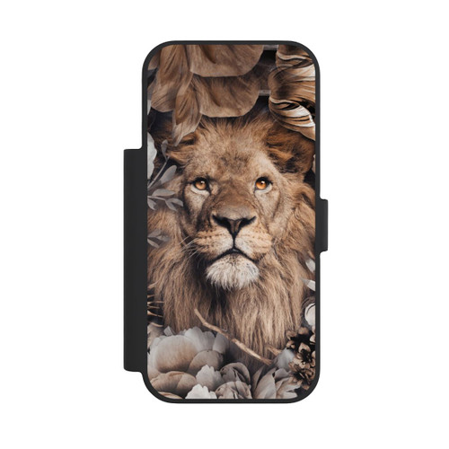 Apple iPhone 18 Pro NIVOflip Lion Flower Frame beige
