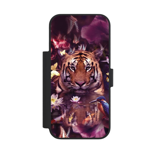 Apple iPhone 18 Pro NIVOflip Tiger Blumenrahmen