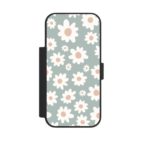Apple iPhone 18 Pro NIVOflip Gänseblümchen Muster grün