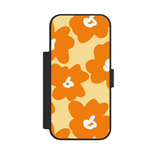 Apple iPhone 18 Pro NIVOflip Fleurs Rétro Jaune &amp; Orange