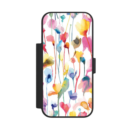 Apple iPhone 18 Pro NIVOflip Aquarell Wildblumen bunt