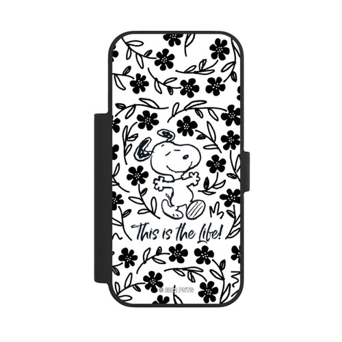 Apple iPhone 18 Pro NIVOflip Snoopy schwarz und weiß This Is The Life