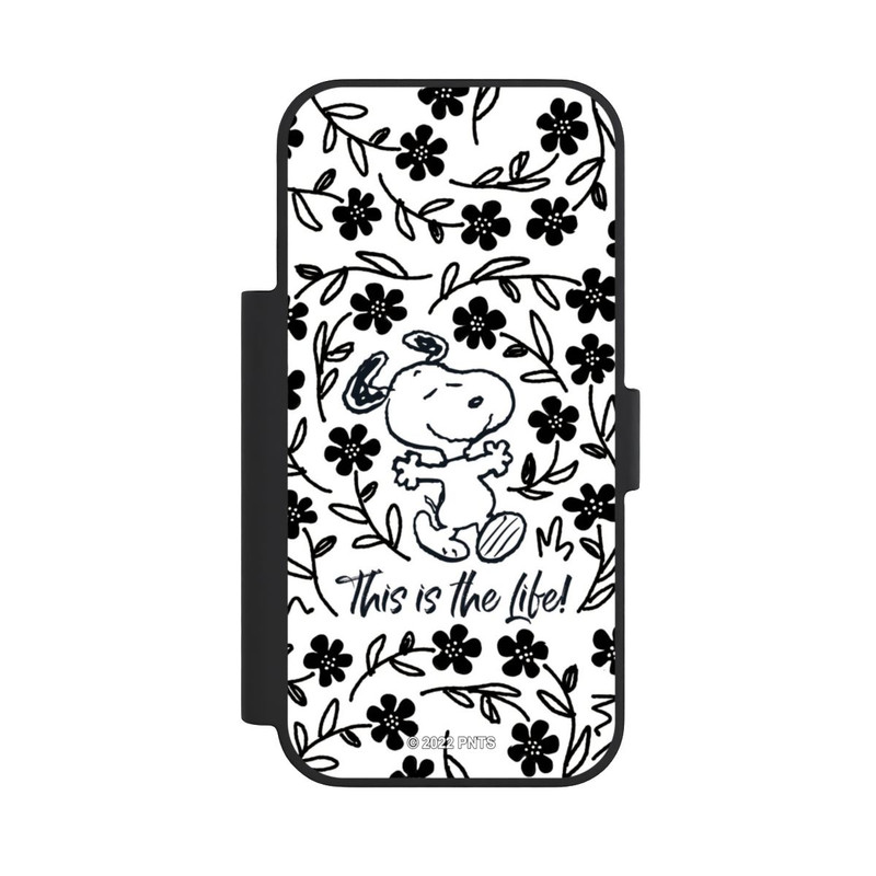 iPhone 18 Pro NIVOflip Snoopy schwarz und weiß This Is The Life