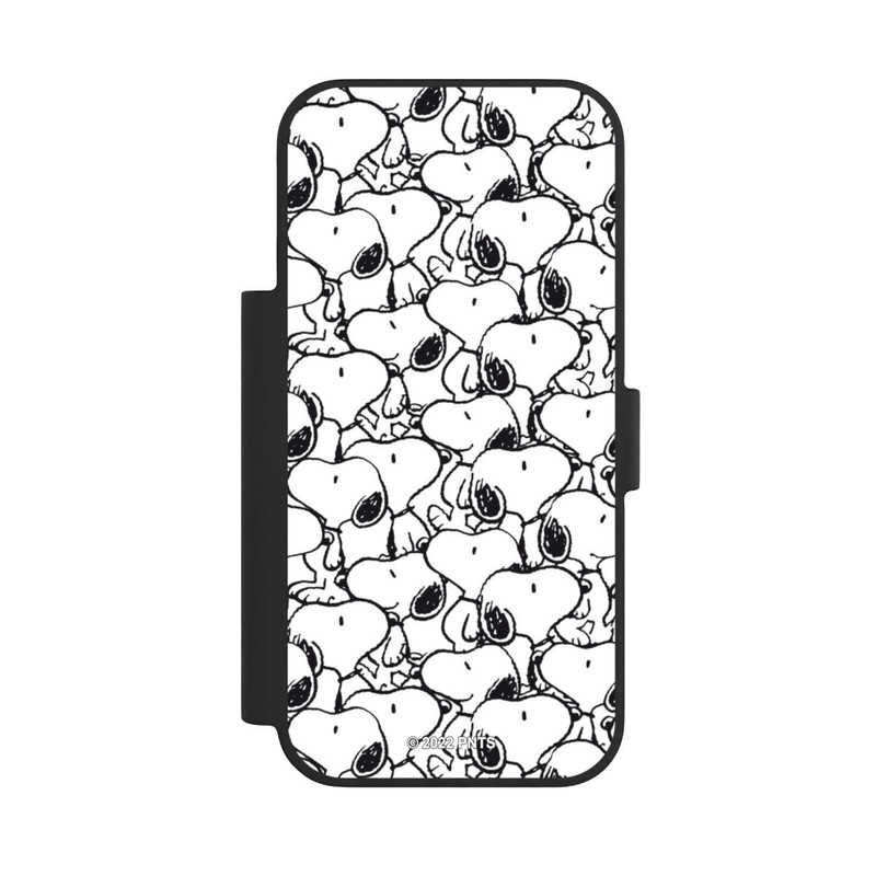 iPhone 18 Pro NIVOflip Snoopy Muster Schwarz und Weiß