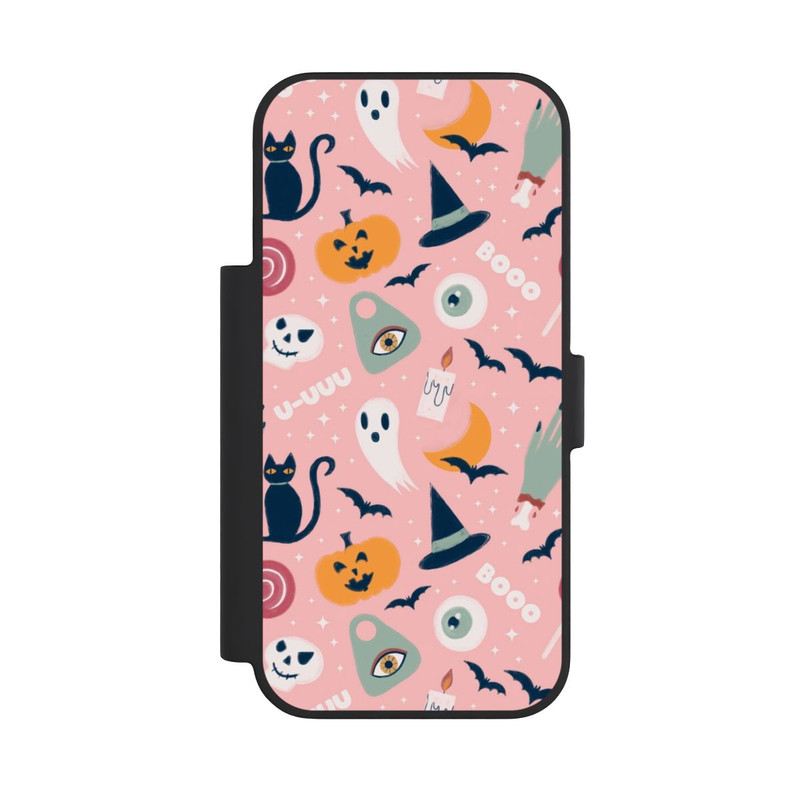 iPhone 18 Pro NIVOflip Niedliche Halloween Gespenster Muster