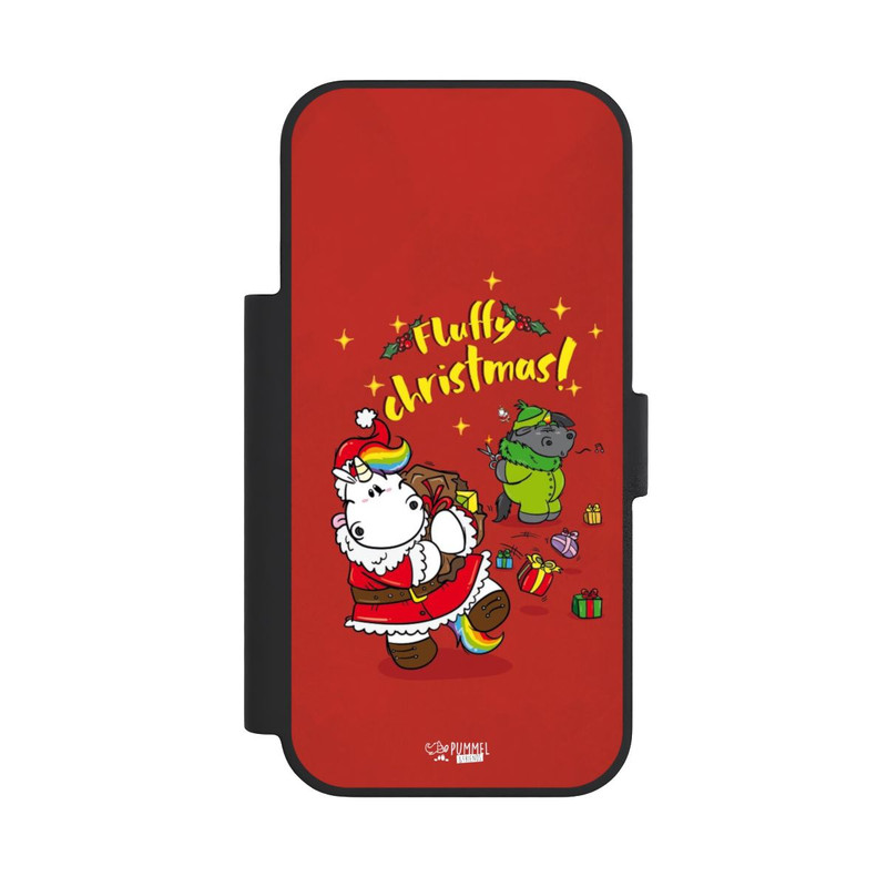 iPhone 18 Pro NIVOflip Pummeleinhorn Fluffy Christmas Rouge
