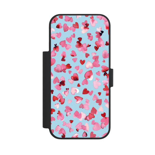 Apple iPhone 18 Pro NIVOflip Saint Valentin Amour Coeurs Rose Bleu