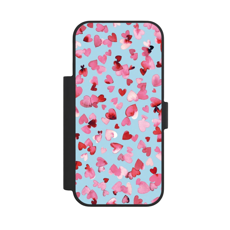 iPhone 18 Pro NIVOflip Saint Valentin Amour Coeurs Rose Bleu