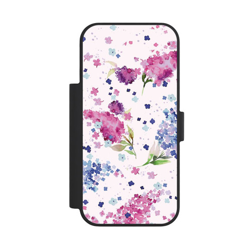 Apple iPhone 18 Pro NIVOflip Hortensias Floraux Lilas Rose