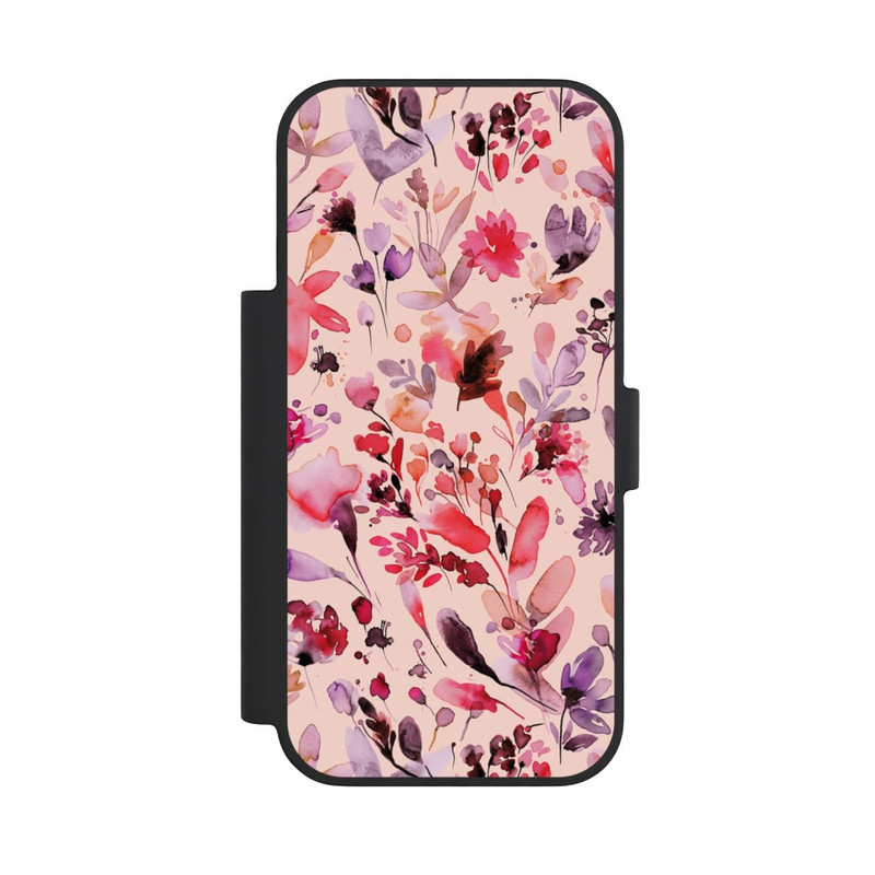 iPhone 18 Pro NIVOflip Künstlerische Blumen Viva Magenta