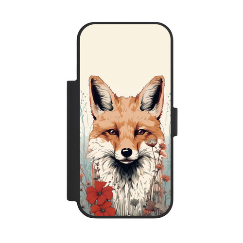 Apple iPhone 18 Pro NIVOflip Renard avec des fleurs