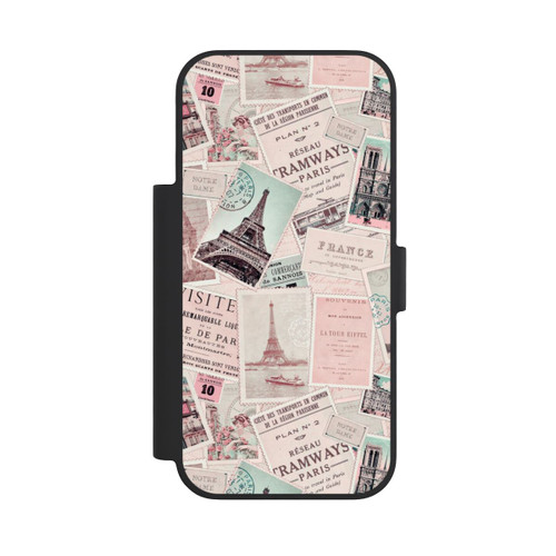 Apple iPhone 18 Pro NIVOflip Vintage Paris Postcards Pattern