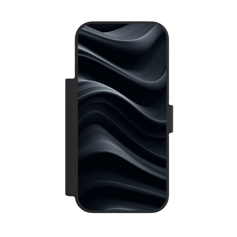 iPhone 18 Pro NIVOflip Black Waves Texture