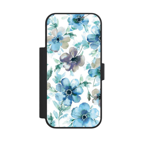 Apple iPhone 18 Pro NIVOflip Blaues Blumenmuster Trendy