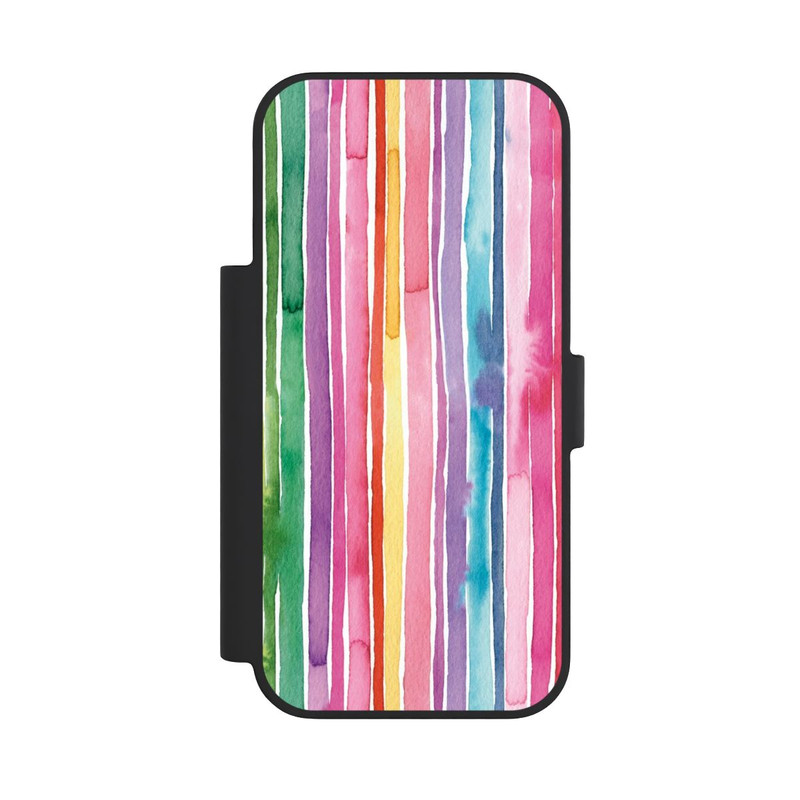 iPhone 18 Pro NIVOflip Camouflage Rayures arc-en-ciel