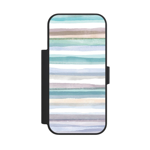 Apple iPhone 18 Pro NIVOflip Pastellfarbene Streifen Blau