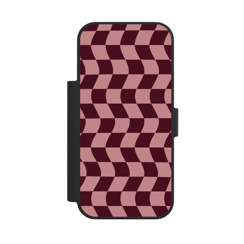iPhone 18 Pro NIVOflip Schachbrett Rot-Rosa