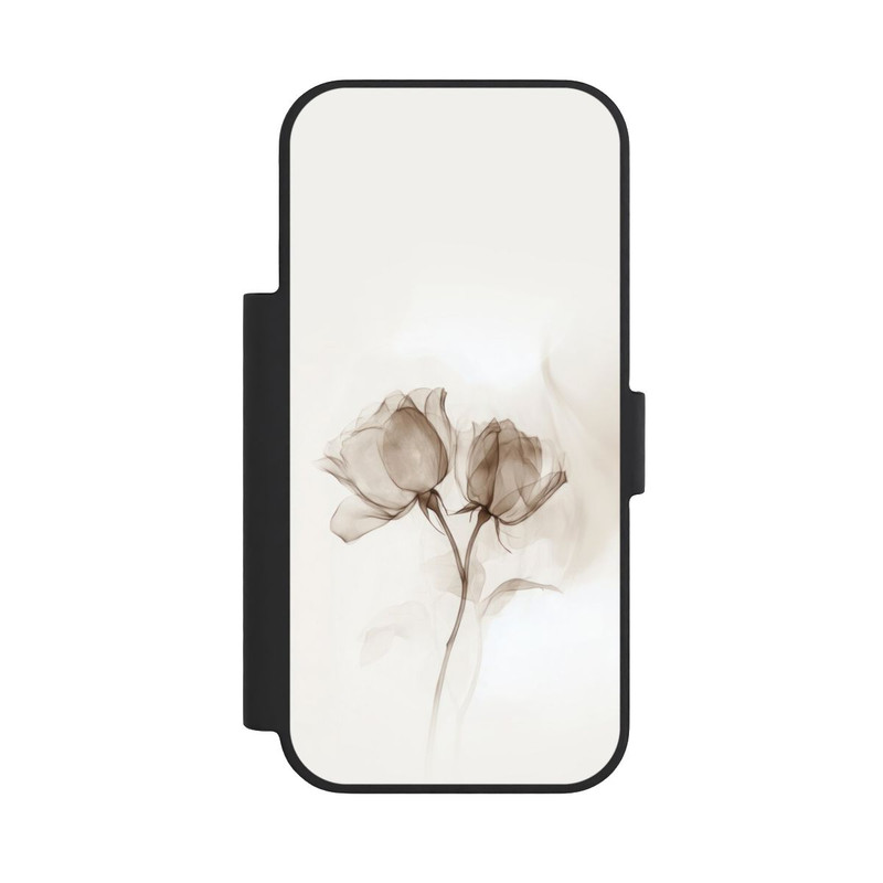 iPhone 18 Pro NIVOflip Braune Rose Blume Nebel