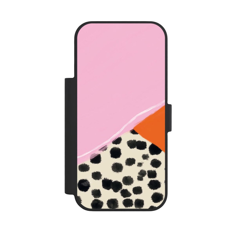 iPhone 18 Pro NIVOflip Pink and Orange Modern Art with Dots