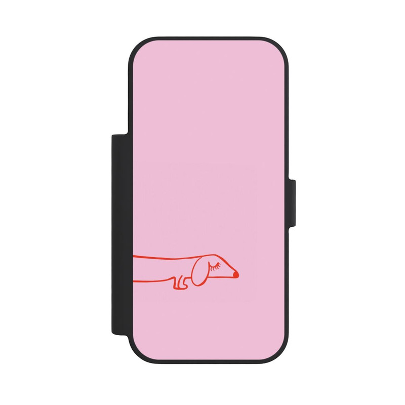 iPhone 18 Pro NIVOflip Dachshund Illustration Pink