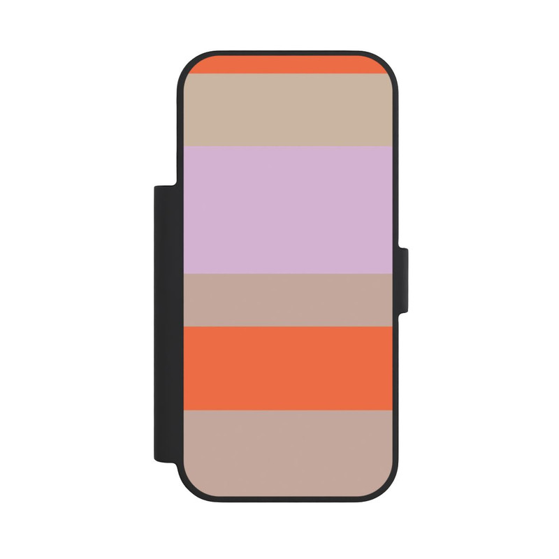 iPhone 18 Pro NIVOflip Moca Lila Orange Stripes