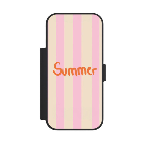 Apple iPhone 18 Pro NIVOflip Summer Pink And Orange Stripes