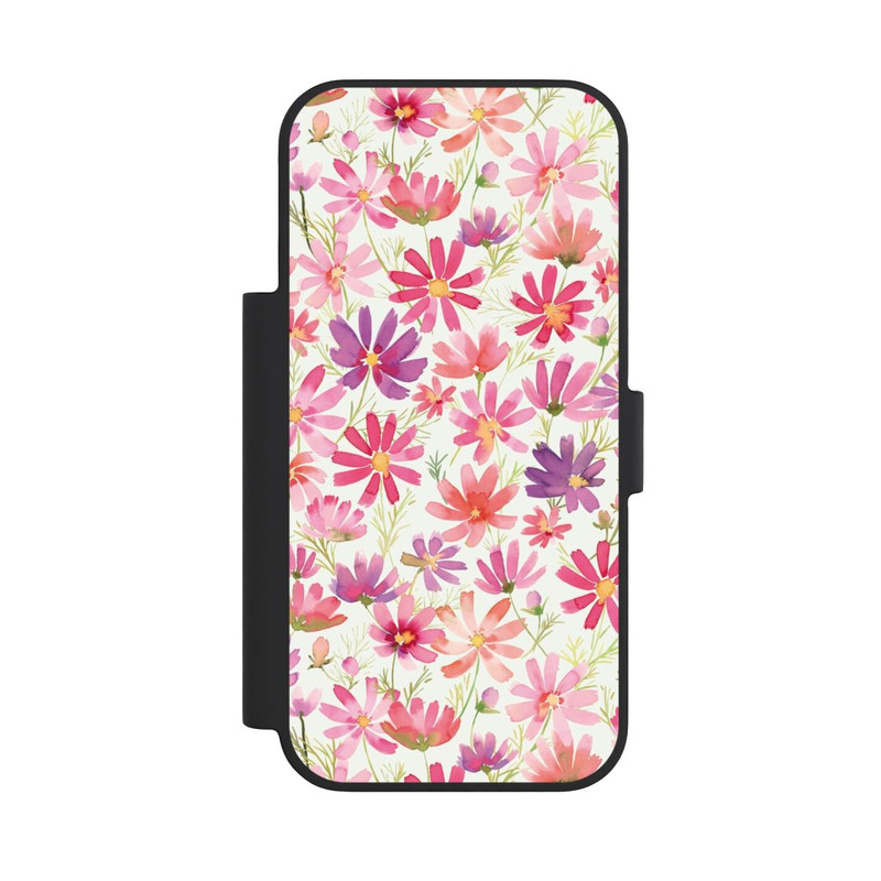 iPhone 18 Pro NIVOflip Boho Cosmos Flowers Purple