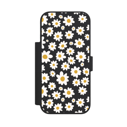 Apple iPhone 18 Pro NIVOflip Daisy Flower Seamless Pattern Transparent