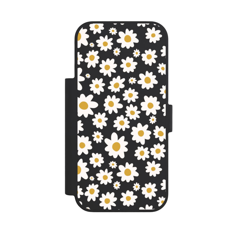 iPhone 18 Pro NIVOflip Daisy Flower Seamless Pattern Transparent