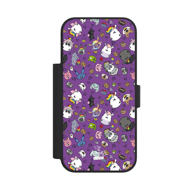iPhone 18 Pro NIVOflip Muster Lila Hintergrund Pummeleinhorn