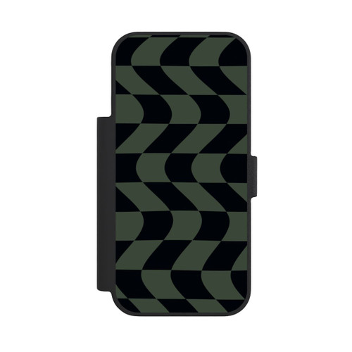 Apple iPhone 18 Pro NIVOflip Checked Pattern Green Black
