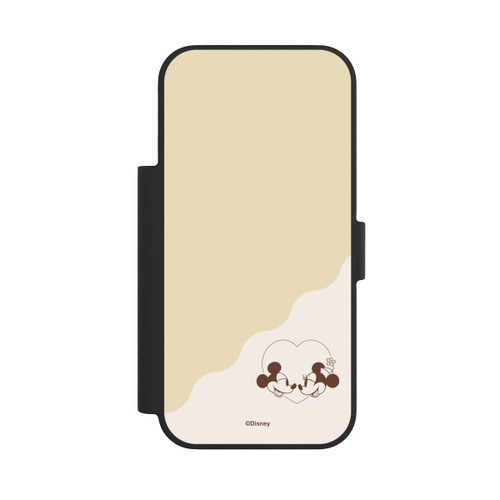 Apple iPhone 18 Pro NIVOflip Mickey and Minnie Love Heart Beige