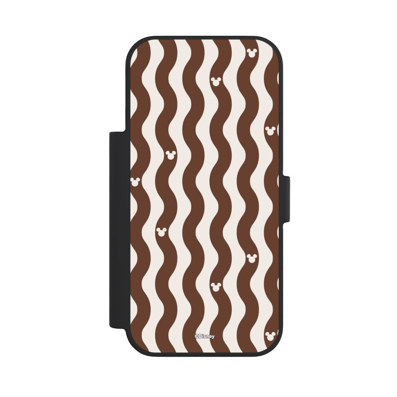 iPhone 18 Pro NIVOflip Micky Muster Braune Wellen