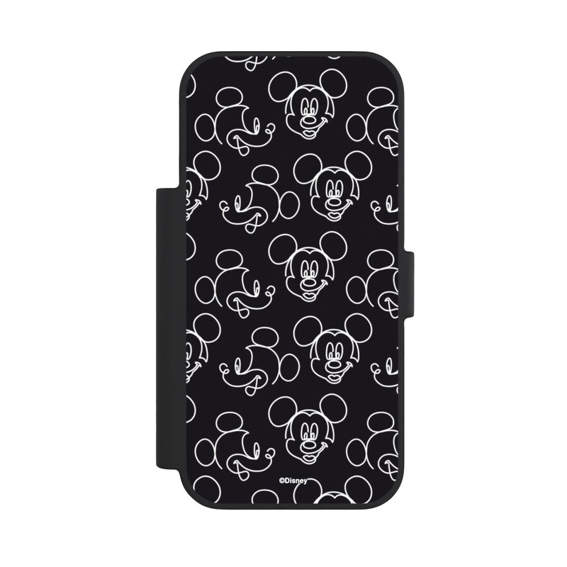 iPhone 18 Pro NIVOflip Disney Mickey Muster Schwarz