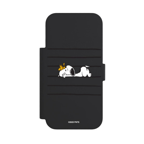 Apple iPhone 18 Pro NIVOflip Snoopy Woodstock Streifen Peanuts Transparent