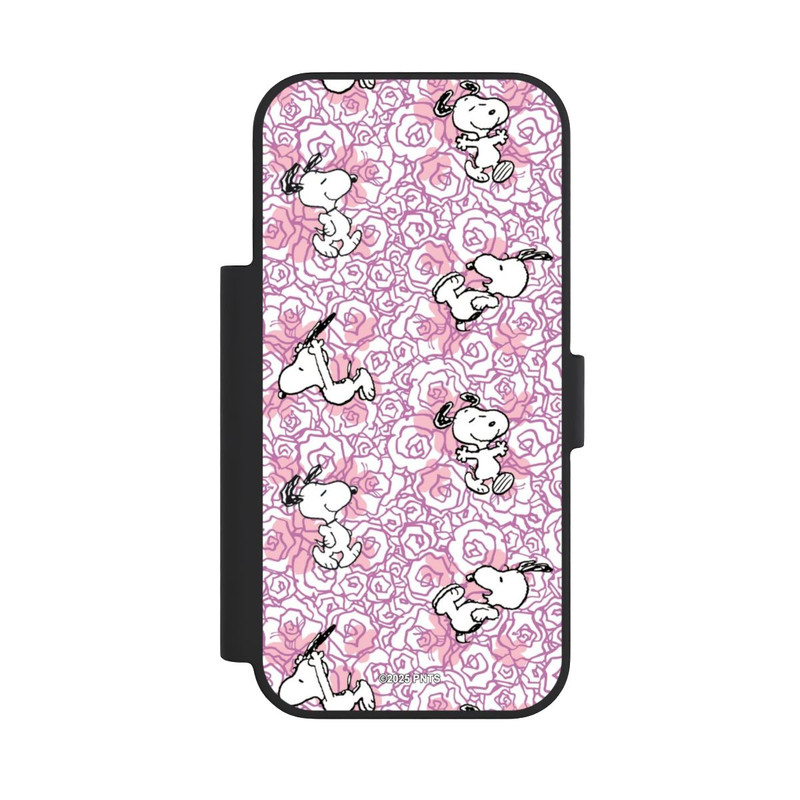 iPhone 18 Pro NIVOflip Peanuts Pink Roses Pattern