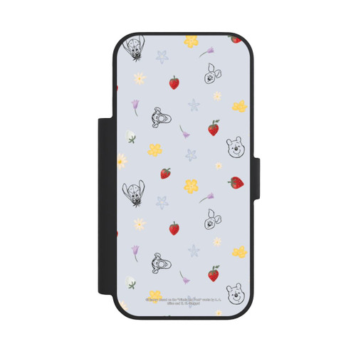 Apple iPhone 18 Pro NIVOflip Winnie Puuh und Freunde Erdbeer Muster Blau