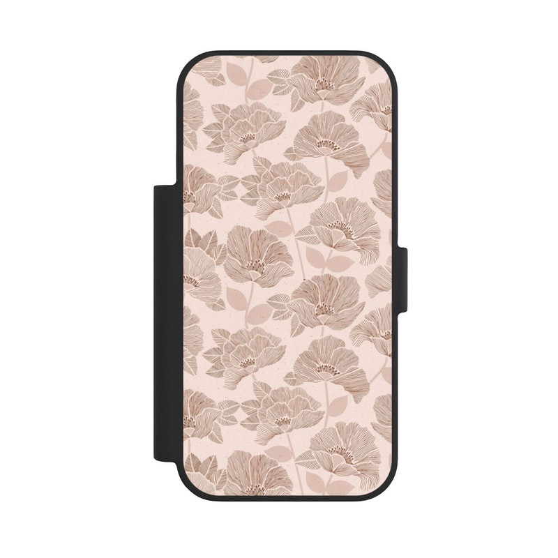 iPhone 18 Pro NIVOflip Brown Floral Block