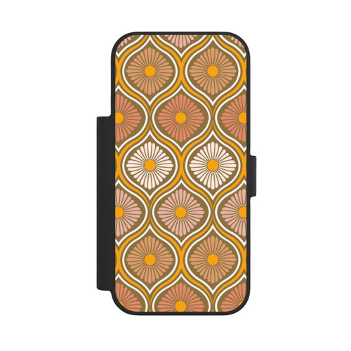 Apple iPhone 18 Pro NIVOflip Groovy 70s Retro Mid-Century Daisy Flowers