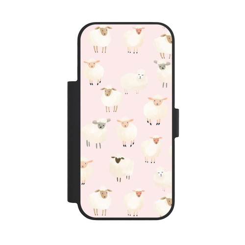 Apple iPhone 18 Pro NIVOflip Motif mouton rose clair avec IA