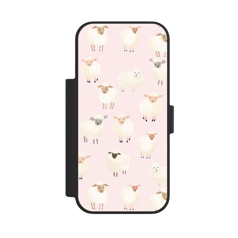 iPhone 18 Pro NIVOflip Motif mouton rose clair avec IA