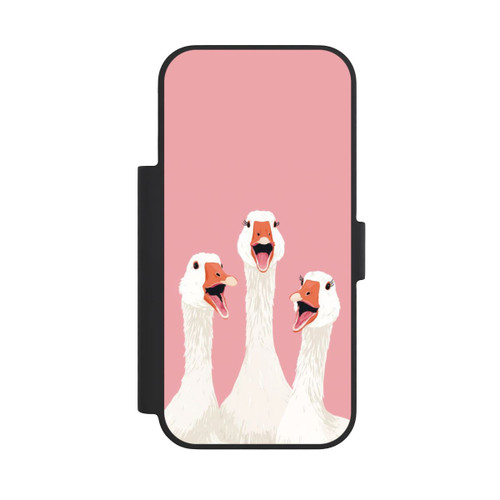 Apple iPhone 18 Pro NIVOflip Three Geese Pink with AI