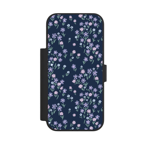 Apple iPhone 18 Pro NIVOflip Dark Blue Floral Theme