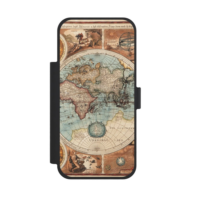 iPhone 18 Pro Max NIVOflip Vintage Weltkarte