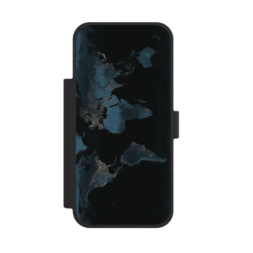 Apple iPhone 18 Pro Max NIVOflip Carte du Monde Nuit