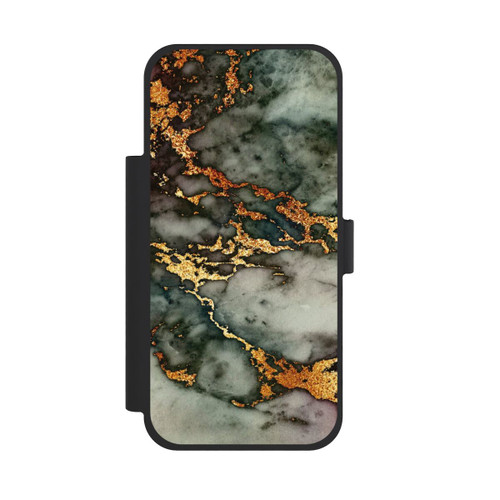 Apple iPhone 18 Pro Max NIVOflip Aspect marbre gris et doré