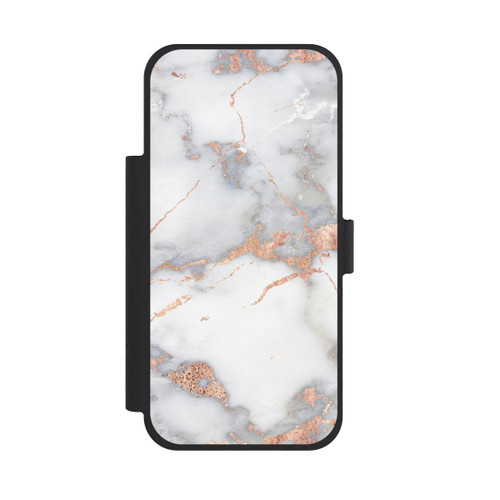 Apple iPhone 18 Pro Max NIVOflip Marbre Blanc et Doré