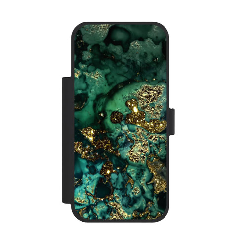 Apple iPhone 18 Pro Max NIVOflip Marbre Cyan Scintillant