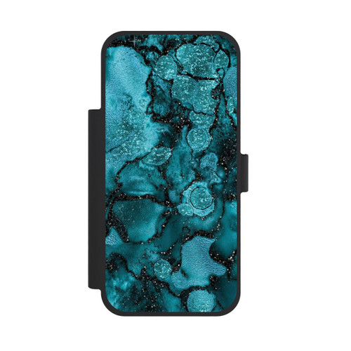 Apple iPhone 18 Pro Max NIVOflip Paillettes Bleues